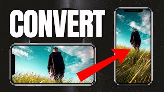 iOS 18 How To Convert Landscape Video To Portrait Video On iPhone [upl. by Ruelle]