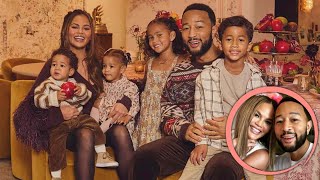 Chrissy Teigen and John Legend Celebrates Thanksgiving Eve With Her Beautiful 4 Kids🎈❤️ [upl. by Asatan]