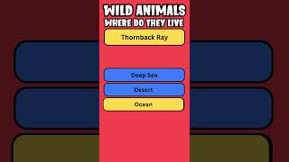 Wild Animals Where do They Live 25 flashquiz quiz english [upl. by Jeannette]