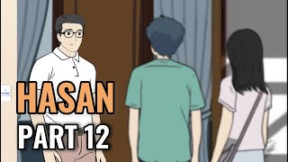 HASAN PART 12  Animasi Sekolah [upl. by Eidde]