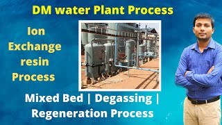 DM water plant process in Hindi  Ion exchange process water treatment  Demineralization Process [upl. by Llerrac]