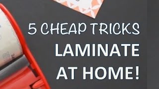 DIY LAMINATOR TIPS  How to laminate at home [upl. by Thaine]