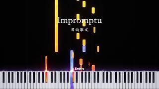 Impromptu  Toshifumi Hinata  Piano Tutorial [upl. by Anayi]