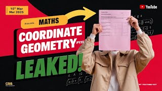 Class 10 CBSE PYQs on Coordinate Geometry 10 mar 2025shorttricksYaha Se Ayega mathdoubtguru [upl. by Xella892]