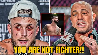 2 MINUTES AGO Joe Rogan Slams Jake Paul for Halting Mike Perry Fight [upl. by Laoj]