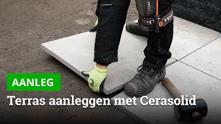 Cerasolid keramische terrastegels aanleggen  Bestratingswebnl [upl. by Gosser]