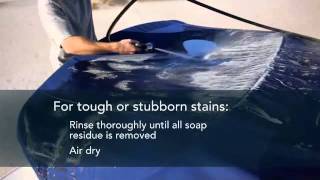 How to Clean Your Boat Cover or Bimini Top  iboatscom [upl. by Goldenberg]