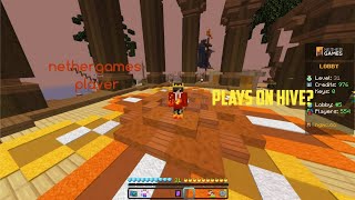 Nethergames player plays on hive [upl. by Gunilla799]