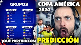 🤯ASÍ ACABARON los GRUPOS en el SORTEO de COPA AMÉRICA 2024 · Mi PREDICCIÓN y FAVORITO a GANAR [upl. by Lidah]