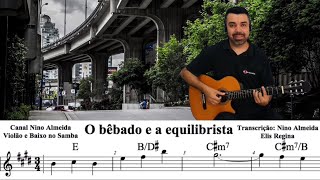 O bêbado e a equilibrista Elis Regina partitura cifra [upl. by Delfine]