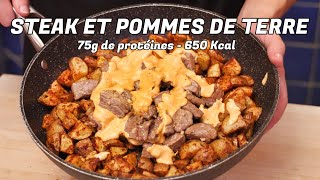 Recette de STEAK ET POMMES DE TERRE idéale pour toute la famille  En bonus saine rapide et facile [upl. by Eimaral50]