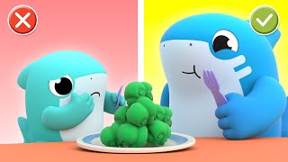 VEGETABLES SONG Yes yes eat your veggies BABY SHARK  Healthy Habits  Songs for Kids [upl. by Stanford]