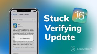 Top 5 Ways to Fix iPhone Stuck on Verifying Update iOS 16 [upl. by Lore]