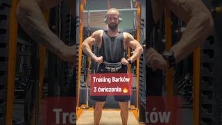 Trening barków 3 ćwiczenia gym workout silownia trening [upl. by Tengdin]