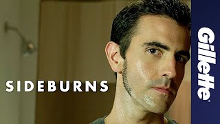 Sideburn Styles How to Shave Classic Sideburns  Gillette [upl. by Ambler]