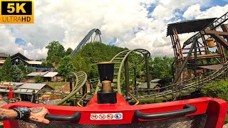 FireChaser Express POV 5K MultiLaunch Family Coaster Dollywood TN [upl. by Owen]