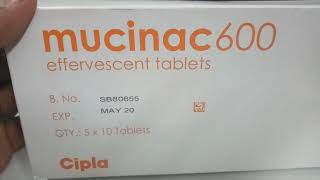 Mucinac 600 Tablet  Uses Sideeffects Reviews and Precautions in hindi [upl. by Yzzik232]