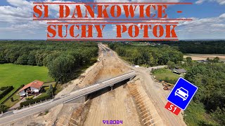 S1 Kosztowy  BielskoBiała odcinek III Dankowice  BielskoBiała  LIPIEC 2024 DRON4K [upl. by Atiuqram]