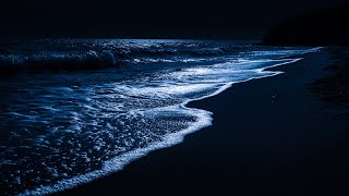 Ocean Sounds For Deep Sleeping With A Dark Screen And Rolling Waves  White Noise Ocean  10 Hours [upl. by Erodeht]