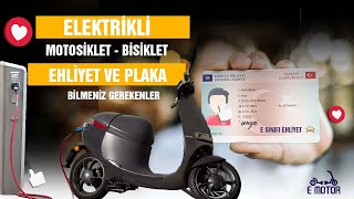 Elektrikli Motosikletlerde EHLİYET PLAKA hakkında TÜM MERAK EDİLENLER [upl. by Orpheus]