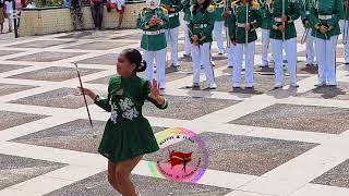 Saysain Band 11  Abucay Bataan Fiesta 2024  Solo Majorette Exhibition [upl. by Ahcsatan]