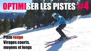 SkiOPTIMISER les pistes 4  Conseils rouge et bosses  virages courts moyens et longs  1 chute [upl. by Divod]