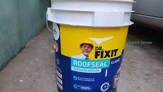 Dr FIXIT ROOF SEAL finishing warkepainter water paint home love [upl. by Tteve]