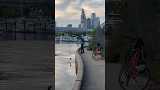 Soldier Field Smallmouth chicagobears chicagofishing calebwilliams bass bassfishing [upl. by Eesyak420]