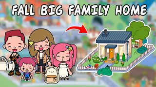 Fall Big Family Home  Most popular home design 😍 Toca Boca House Ideas  Toca Life Story [upl. by Aicargatla231]