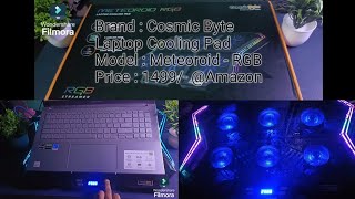 Best Cooling Pad For Laptop under 1500 🔥🔥 cosmicbyte meteoroid [upl. by Dnalyr90]