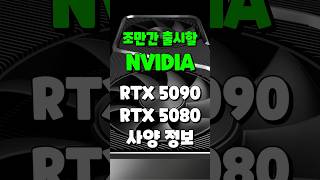 엔비디아 RTX 5090 5080 사양 유출 [upl. by Cowan]