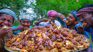 PESHAWARI CHAWAL  Pakistan Special Golden Pulao Recipe Cooking in Indian Village  Mutton Recipes [upl. by Tullusus257]