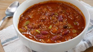 The Best Homemade Chili Recipe🔥  Easy Delicious Comfort Food [upl. by Anerres]