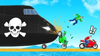 MEGA PLANE SABOTAGER vs Jelly amp Slogo In GTA 5 1v1 [upl. by Thorner233]