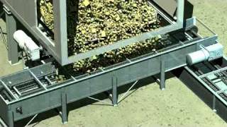 Biomass silobunker with moving floors connected to RedlersConveyors [upl. by Leoj]