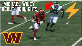 ROOKIE RB Michael Wiley’s NFL Debut Highlights 🚀  Preseason 2024 Highlights [upl. by Atteras]