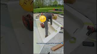 FiberglassVinyl Pool Step Repair Fixing SoftCrackedHollow Pool Steps with Polyurethane Foam [upl. by Jahdai128]