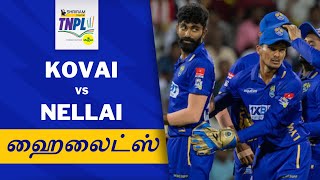 TNPL Finals Tamil Highlights  Lyca Kovai Kings vs Nellai Royal Kings [upl. by Aelem211]