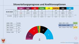 Landtagswahl Brandenburg 2024 Wie AfDDirektmandate die Mehrheitsverhältnisse beeinflussen können [upl. by Retepnhoj]