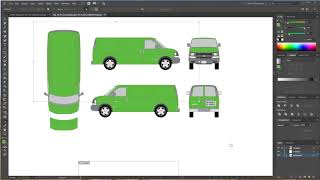 Getting started with vector vehicle wrap template and design Adobe Illustrator [upl. by Etom]