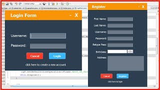 JAVA  How To Design Login And Register Form In Java Netbeans [upl. by Antone]