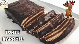 Torte Kaproll me Biskota dhe Cokollate  BISCUIT CHOCOLATE CAKE RECIPE [upl. by Orrocos]