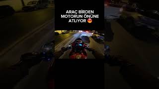 BİRDEN MOTORUN ÖNÜNE ATLIYORmotor motorcycle moto motocross motorsport shorts shortvideo fly [upl. by Tiram]