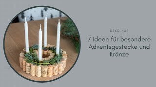 7 Ideen für besondere Adventsgestecke und Kränze [upl. by Lonyer]