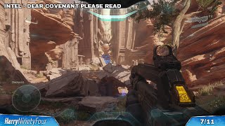 Halo 5 Guardians  All Collectible Locations  Mission 10 Enemy Lines Intel Files Skulls [upl. by Yasmine]