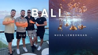 Bali Adventures Pt1  Island Hopping Beach Clubs and Manta Ray Tour [upl. by Aneehs]