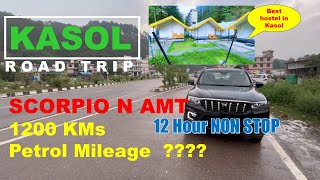 Mahindra Scorpio N petrol automatic average  Delhi to Kasol Road trip  Petrol Mileage  1200 Km [upl. by Freddy]