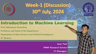 Week 1 Machine Learning Deep Dive  NPTEL noc24cs101 Full Discussion [upl. by Kola241]