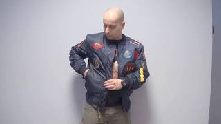 Куртка бомбер Top Gun MA1 Nylon Bomber Jacket With Patches [upl. by Midge]