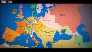 Map of Europe 1000 AD to present day [upl. by Drawoh]